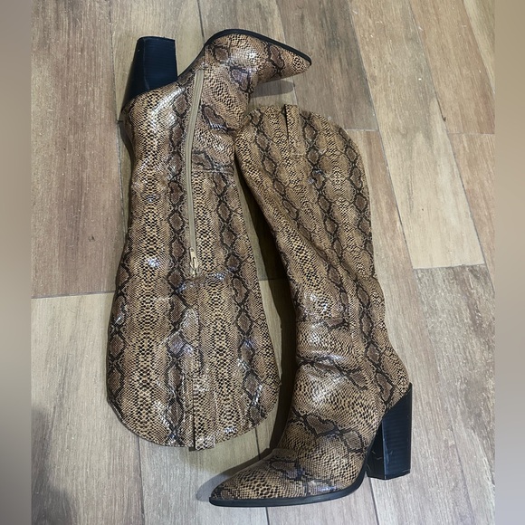 Snakeskin Boots - Picture 2 of 4